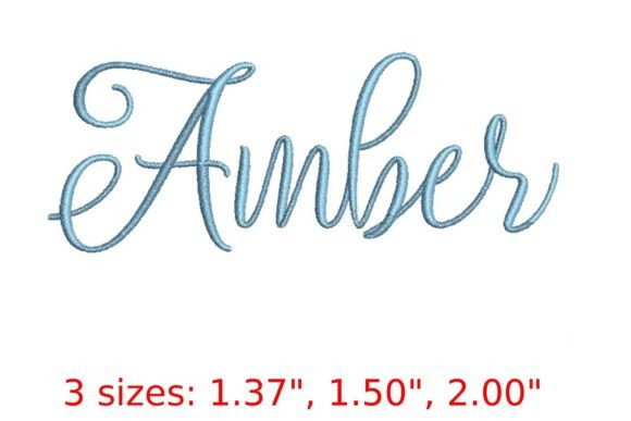 Amber Embroidery Font: A Touch of Elegance for Creative Projects