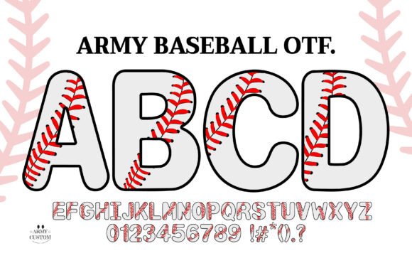 Army Baseball Font: A High-Energy Typeface for Sports-Themed Projects