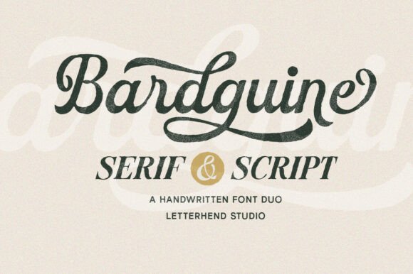 Bardguine Serif Script Duo Font
