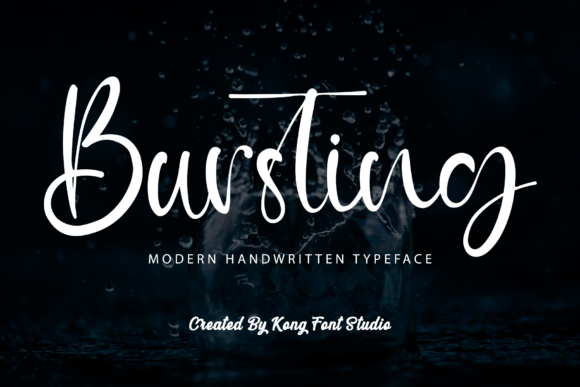 Bursting Font: A Playful Touch for Creative Designs