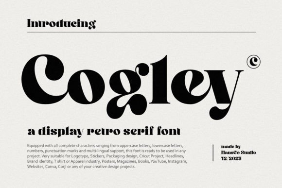 Cogley Font: A Vintage Serif for Modern Design