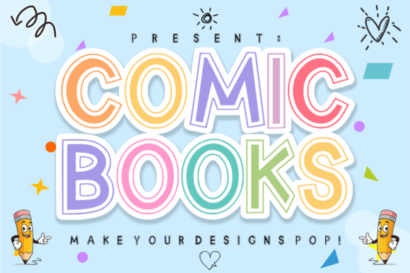 Comic Books – Playful Vibrant Kids Display Font