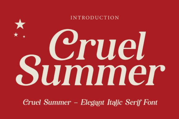 Cruel Summer: A Font That Combines Elegance and Modernity