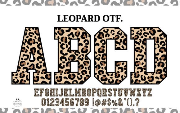 Discover the Wild, Dynamic Artistry of Leopard Varsity Alphabet