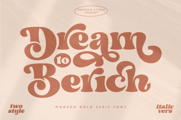 Dream to Berich Font: A Stylish Serif Option for Designers