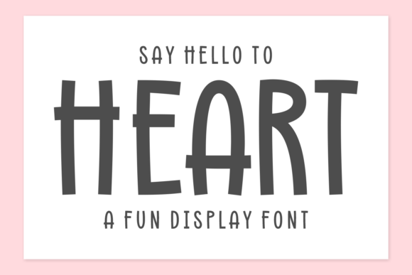 Heart Font: Spread Love with a Unique Display Style