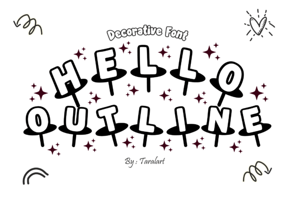 Hello Outline Font: A Playful Twist for Creative Projects