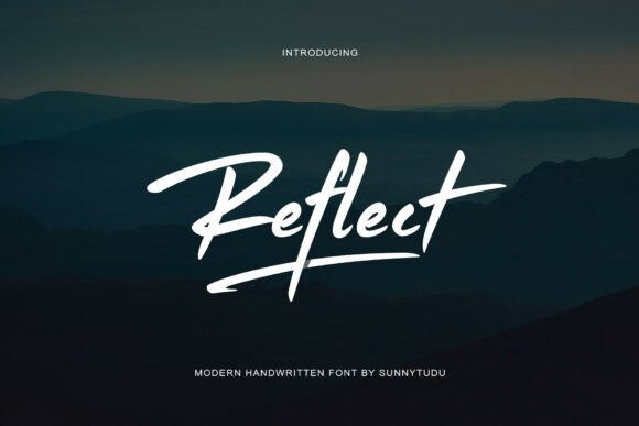 Reflect Handwritten Font: Capturing the Raw Energy of a Hand-Painted Signature