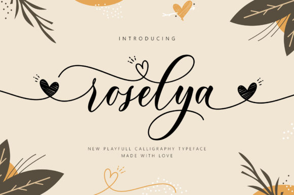 Roselya Script Font: A Touch of Romance in Every Letter