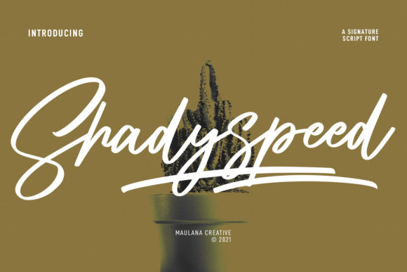 Shadyspeed Script Font: A Stylish Solution for Creative Projects