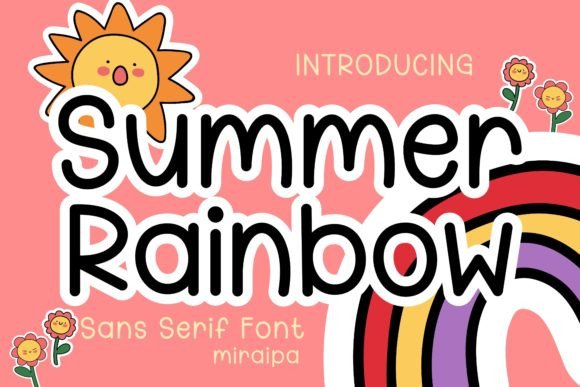 Summer Rainbow Font: A Playful Typographic Delight