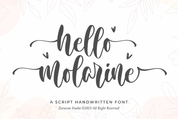 The Elegance of Hello Molarine Font: A Script That Elevates Design