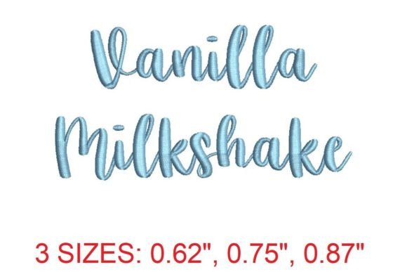 Vanilla Milkshake Embroidery Font: A Sweet Addition to Your Stitches